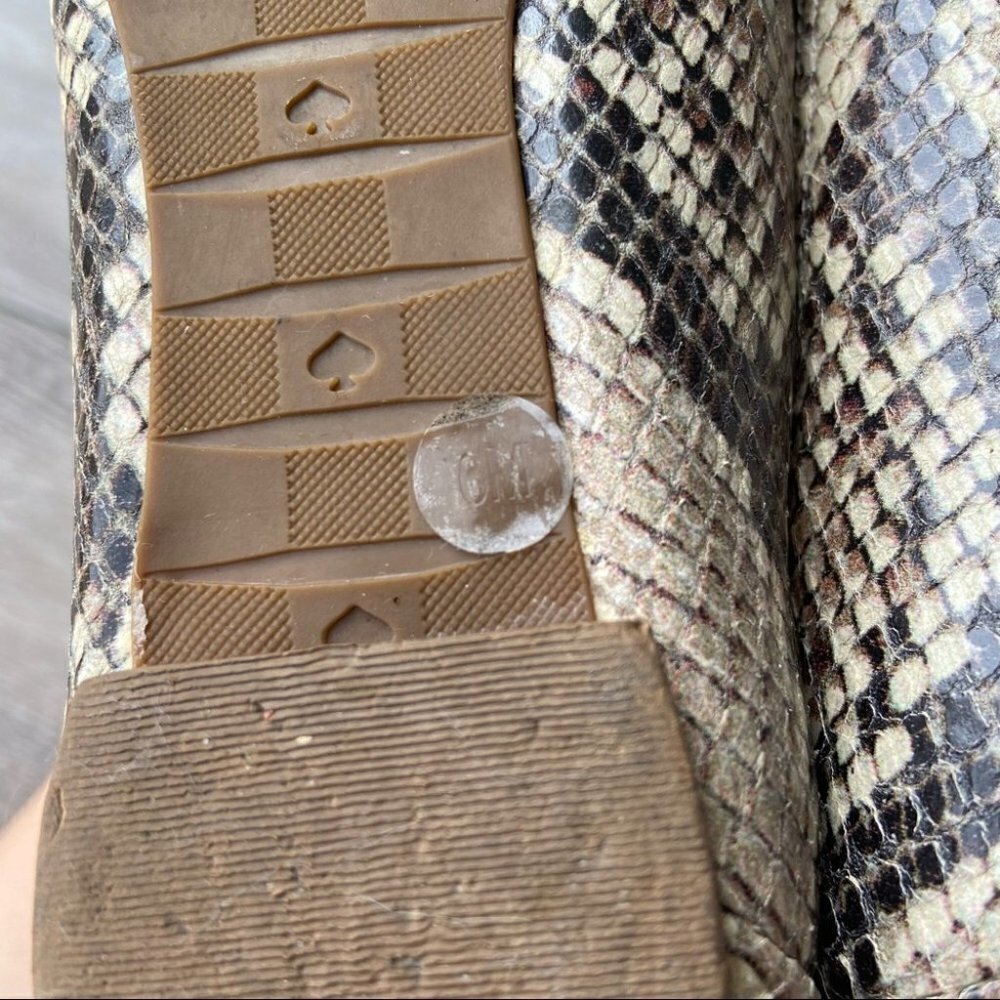 Kate Spade Snakeskin Leather Ballet Flats - Picture 11 of 12